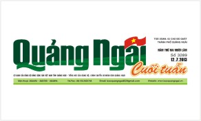 Măng-set Báo Quảng Ngãi Cuối tuấn - Tác giả họa sĩ Trần Hoài Đức